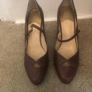 Cole Haan Pristine Brown Nike Air Heels 9B